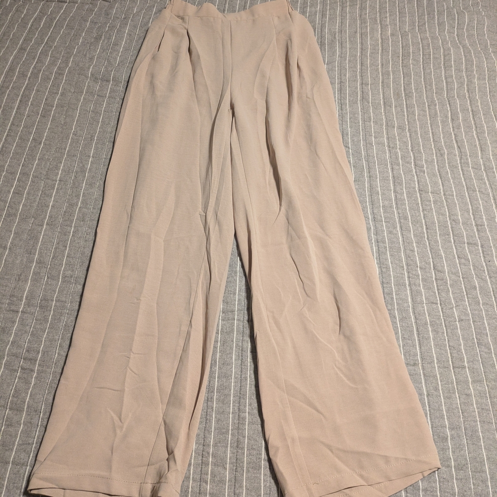 Elegant Beige Women's Pants